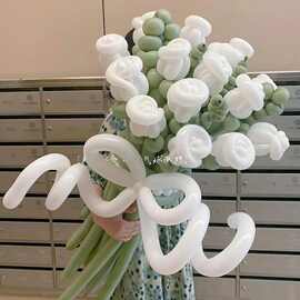 厂家批发 ins小红书同款气球花束雏菊花朵diy材料包长条气球拍照