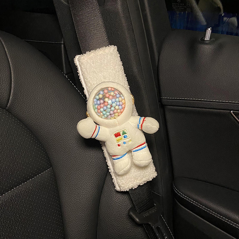 Funda Protectora de Peluche para Cinturón de Seguridad de Tela de Felpa Protectora para Cinturón de Seguridad