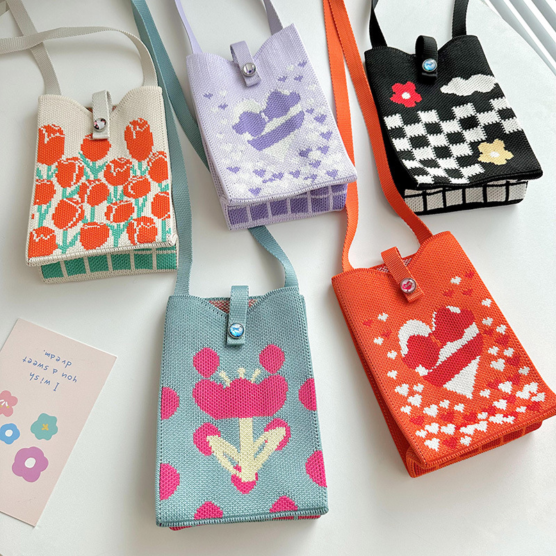 Bolso para teléfono móvil Mini bandolera de bandolera de diseño de nicho Bolso de axila de monedero de todo fósforo de moda coreana