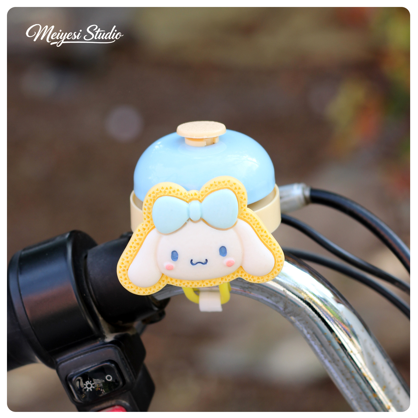 Bicicletas infantiles de montaña campana adornos de dibujos animados encantadores equilibrio coche scooter tranvía mano pulsa bocina súper fuerte