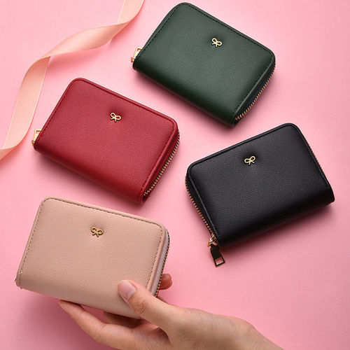 Pure Color Cute Ins Ultra-Thin Card Holder, Small and Compact with Multiple Card Slots, Large Capacity Integrated Bag, Document Slot, Driving License Can Be Issued