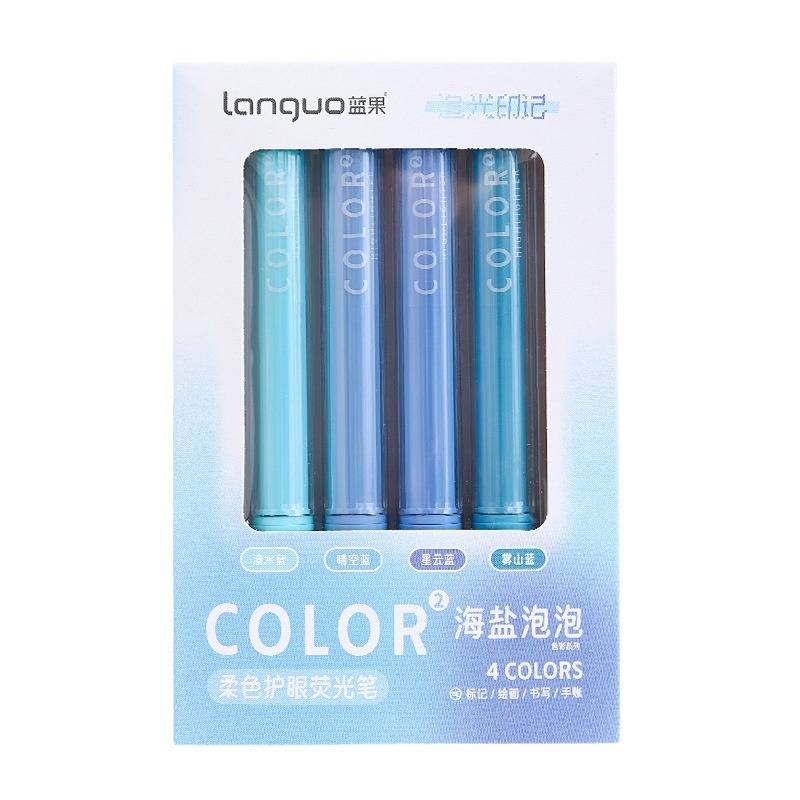 Blue fruit eye protection highlighter high appearance to take notes…