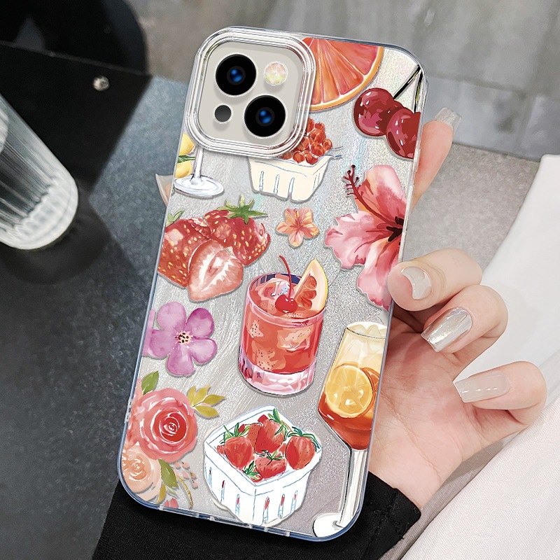 PC Soda Water Strawberry Cute Phone Cases Phone Accessories display picture 2