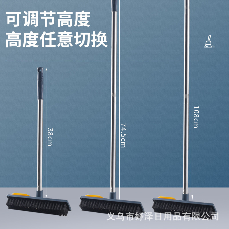 Cepillo de piso dos en uno Cepillo de limpieza de juntas de piso Cepillo de espacio de baldosas de baño