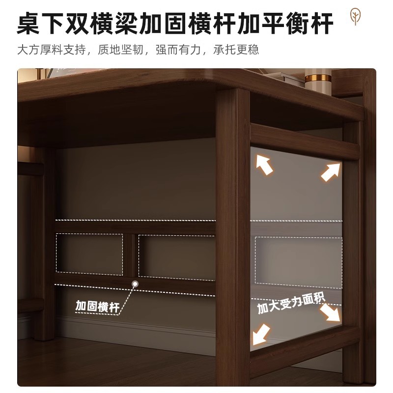 Escritorio plegable de madera sólida, escritorio de computadora doméstica, dormitorio pequeño, escritorio de estudio, escritorio de oficina simple