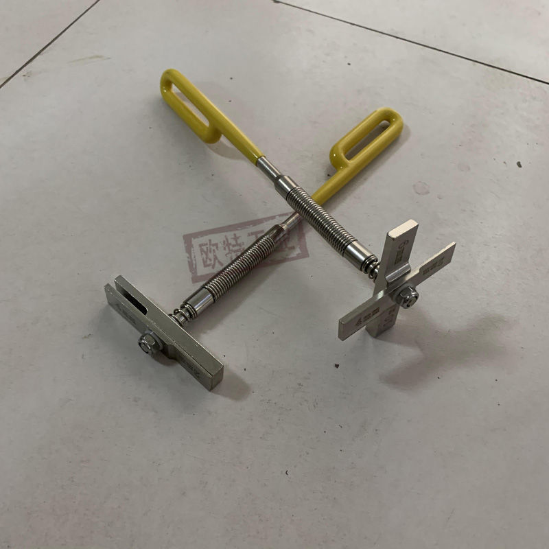 复合道岔密贴检测锤4mm6mm10mm钢轨缝检验锤道岔检查尺