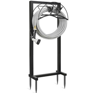 Garden Hose Holder Heavy Duty Metal Water Hose Holder Sturdy Free Standing Water Hose Hanger Removable