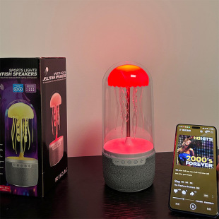 Jellyfish Bluetooth Speaker Night Light Colorful Octopus Wireless Bluetooth Speaker Desktop Ambient Light Cross-Border New Product