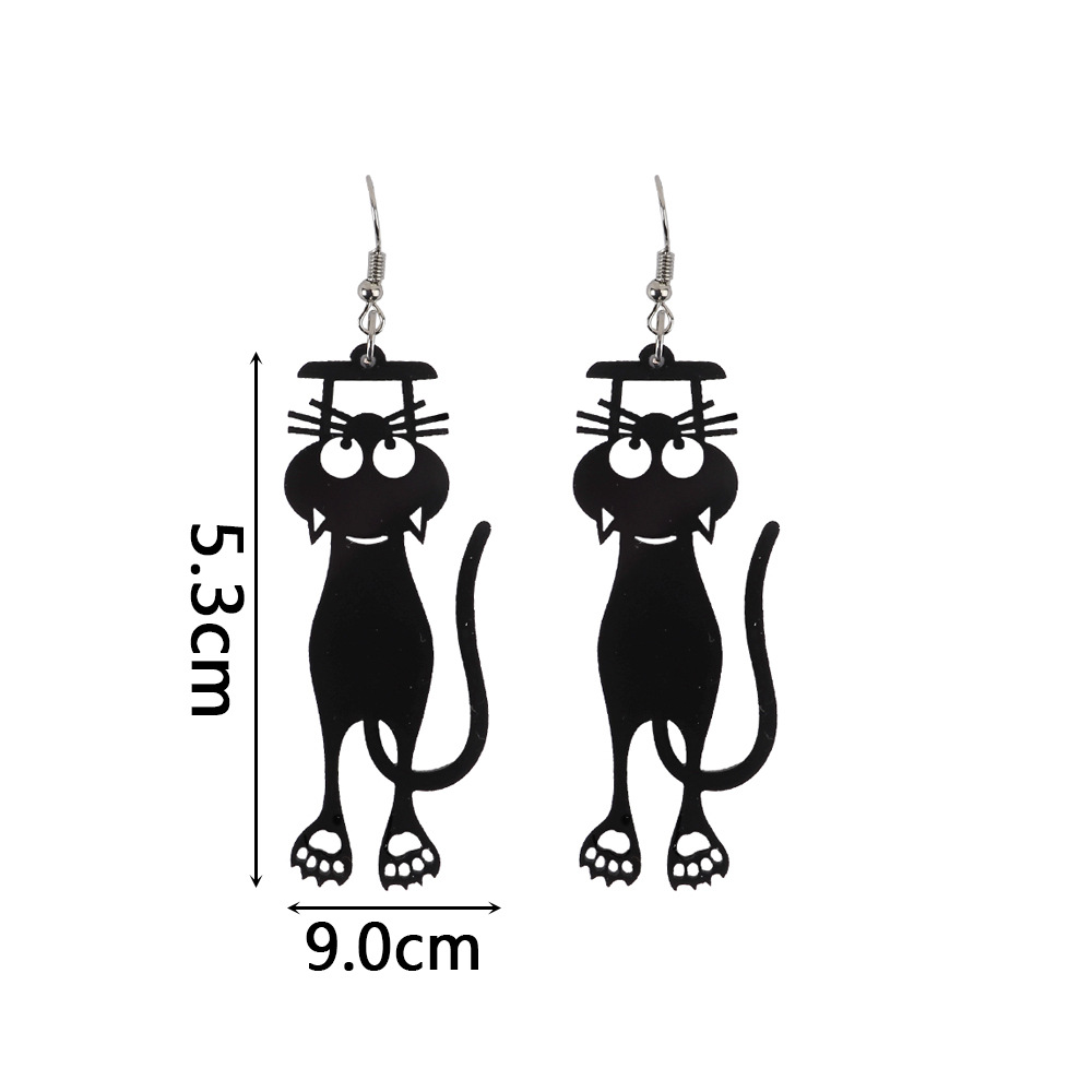 Fashion Cat Arylic Women's Drop Earrings 1 Pair display picture 1
