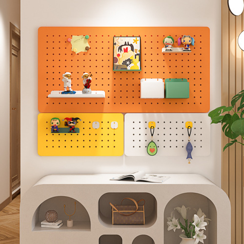 Hole board accessories hooks nail-free shelf storage box desk shelf pen holder storage desk hanging hooks organization stand