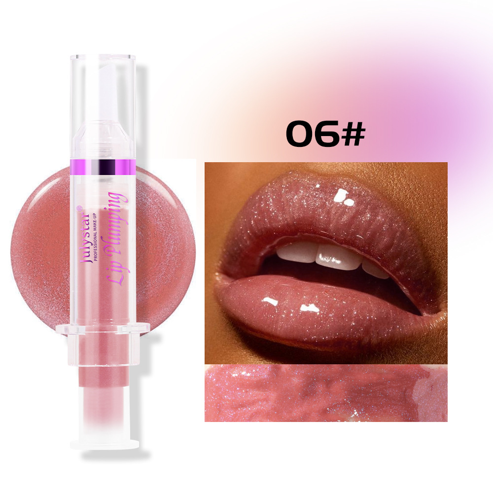 Julystar Pearl Lip Gloss Brightening Lip Gloss that is not easily stained with water, lustrous and pouty lip gloss undefined