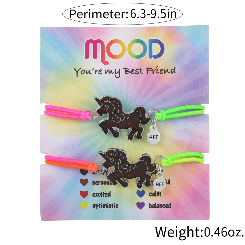 Simple Style Unicorn Flower Alloy Handmade Kidu0027S Bracelets 1 Set