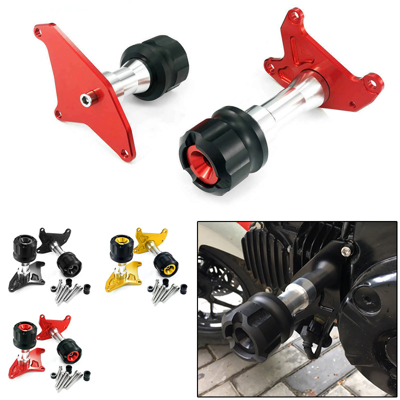 适用摩托车改装件本田MSX125/SF发动机防摔棒PK棒保险杆防摔胶