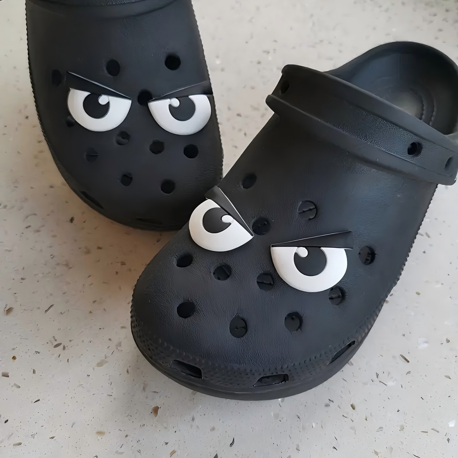 Funny Crocs-style slippers from soft rubber