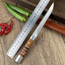 新款蒙古吃肉刀户外小刀精品水果刀不锈钢一体小刀把玩收藏屠宰刀