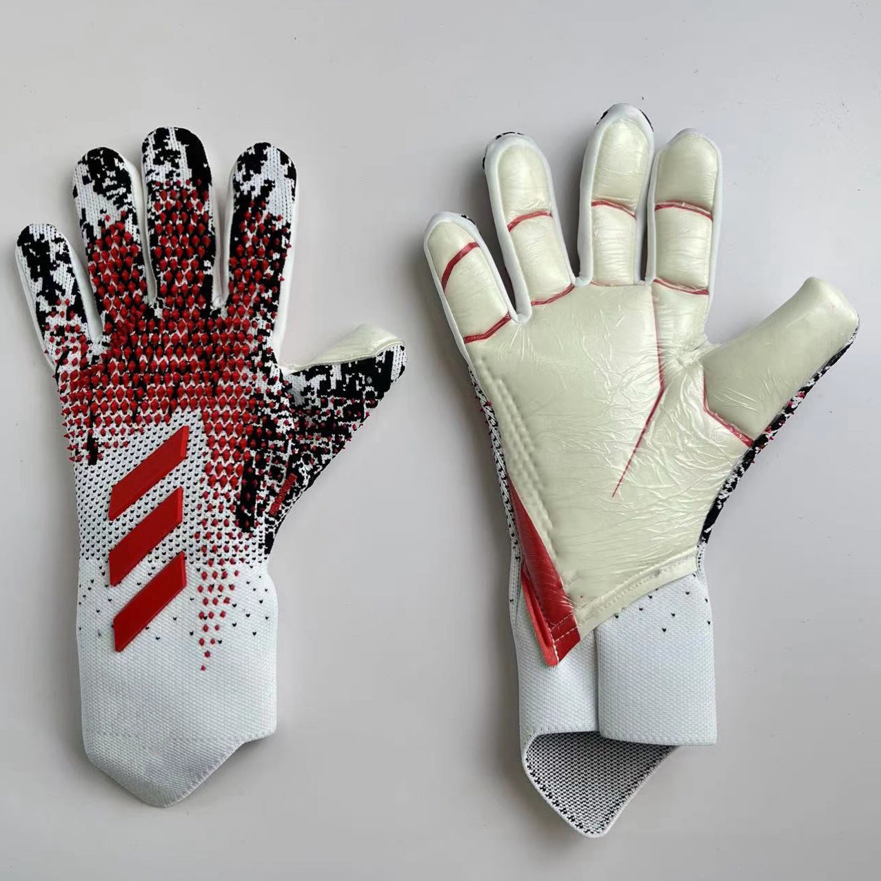Guantes de portero de fútbol de nuevo estilo Guantes de portero antideslizantes engrosados y resistentes al desgaste Guantes de portero sin dedos