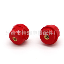 SM25*M6仿进口引进绝缘子高强度 纺锤体绝缘子 铁件红色绝缘柱