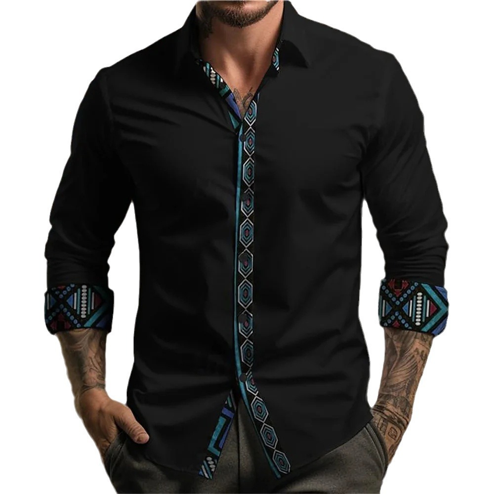 Nuevo estilo suelto de alta calidad color sólido 2024 otoño todo fósforo camisa de manga larga top hombre MB12