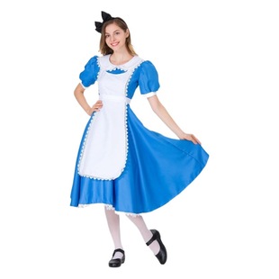 Foreign trade European and American women's dress Halloween cos costume Alice maid costume stage performance costume women's clothing