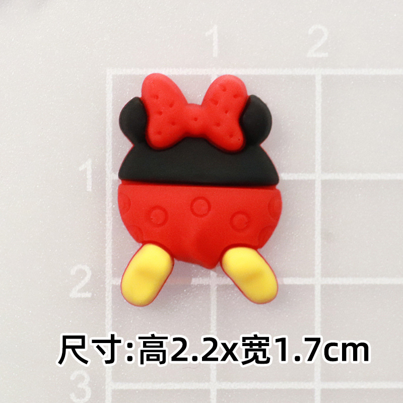 大小ミッキーミニーミッキーマウス DIY 漫画装飾アクセサリー携帯電話ケースパッチ下駄スリッパバックルステッカー|undefined