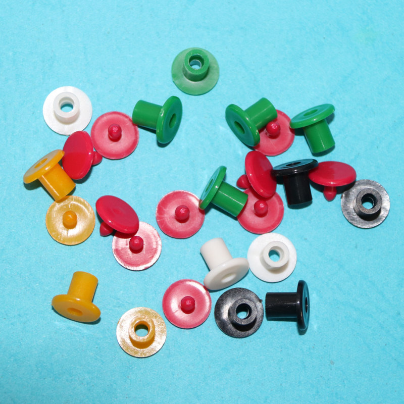 Aperture 6mm pair buckle color child plastic stationery buckle rivet
