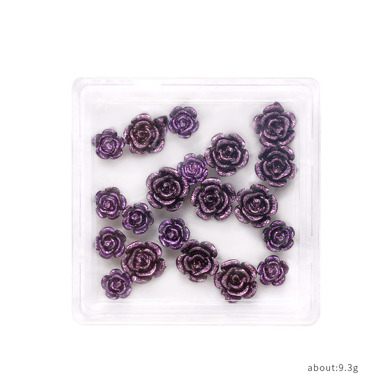 Red famosa nueva joyería de manicuras camellia flores de sol de flores flotantes tamaño de oso mezcla de joyería de manicuras