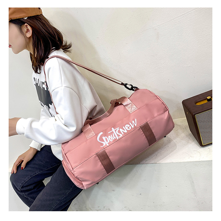 Nieuwe outdoor casual reistas, handtas met grote capaciteit, geschikt voor sport, zwemmen, training en fitness, gemaakt van waterdicht Oxford-doek met print._voghion.com
