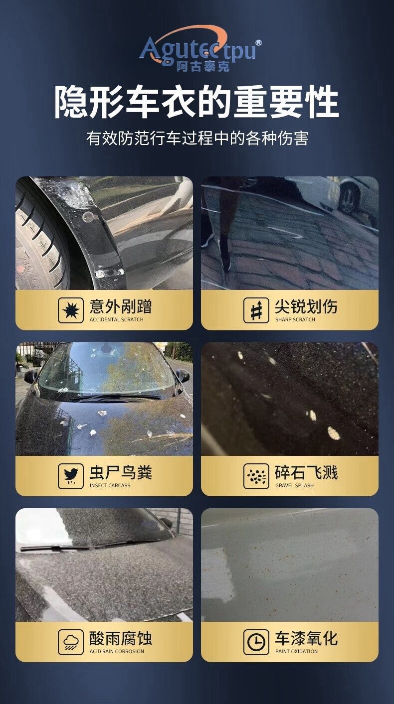 Invisible Car Wrap Film Paint Protection Film Tpu Full Car Wrap Transparent Matte Glossy Black Car Wrap Film Anti-Scratch