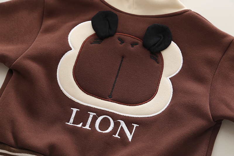 Conjunto de dos piezas de gorro de béisbol de felpa para bebé, gorro de otoño/invierno para niños y niñas, ropa bonita de moda para Primavera/otoño, novedad de 2023_voghion.com