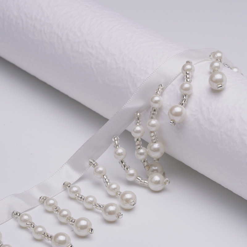 Factory Direct in stock Supply Handmade DIY Beads Pearl Lace Bead Curtain Cheongsam Hanfu Accessories Hanging Tassel