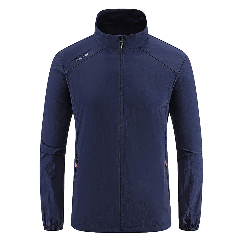 K1 brillante nueva chaqueta de protección solar para hombres chaqueta delgada de verano deportivo al aire libre transpirable anti-UV prenda de piel puede comprimirse