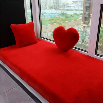 New Chinese-Style Large Red Chair: Car Carpet - festive-red-50x150cm-encrypted-and-thickened