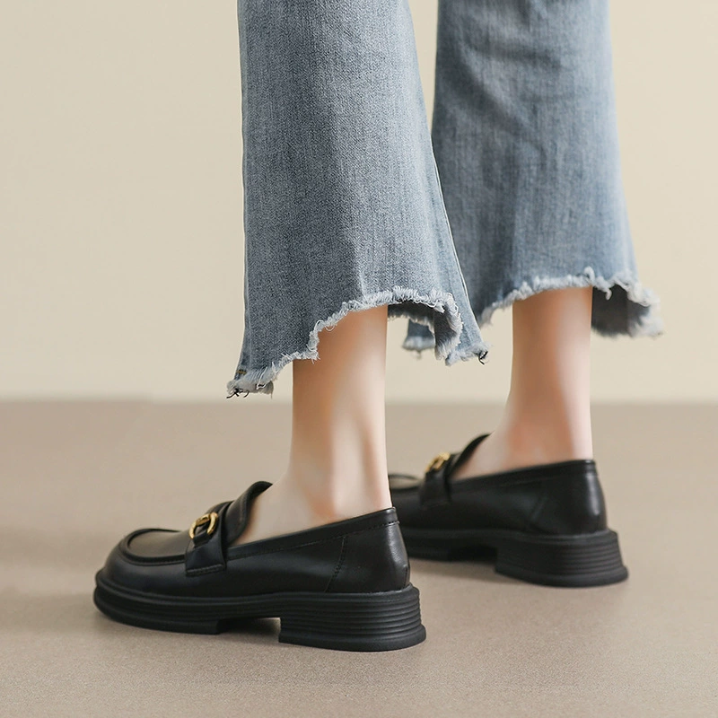 Loafers platform, обувь в английском стиле, туфли из кожи, британский стиль, мягкая подошва, большой размер