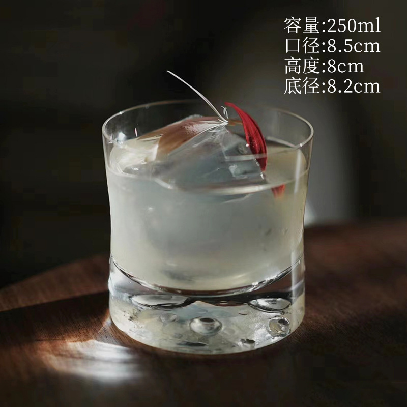 DWF01 vidrio de cristal taza clásica de whisky taza de hockey taza de cóctel japonesa taza de mezclador taza de vino