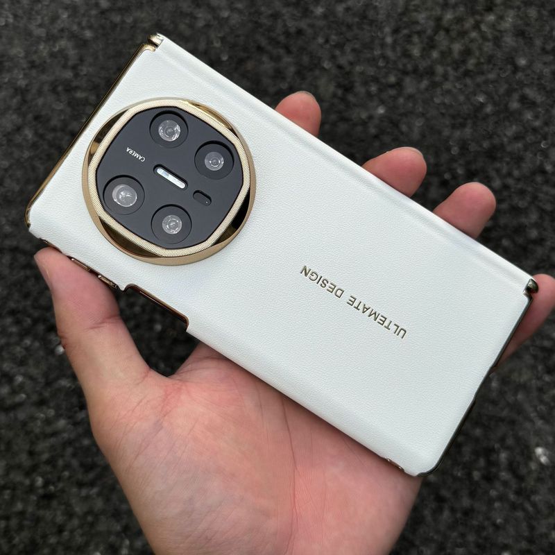 适用华为matex6手机壳双中轴包边x5镜头全包素皮电镀边防摔保护壳|undefined