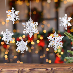 クリスマス3d立体雪花ペンダント装飾用品ペンダントパーティー装飾雪花卸売り