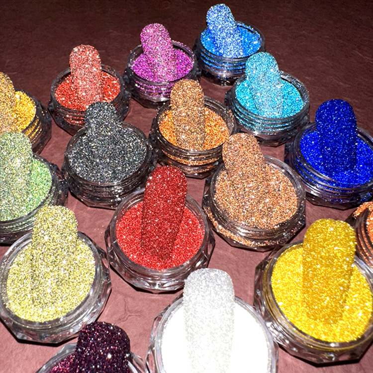 铂克小额批发反光粉美甲蹦迪晶钻粉细闪高亮纯碎钻水晶闪粉1g装