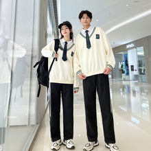 秋季班服初中生青少年中学生运动会卫衣外套高中生校服套装