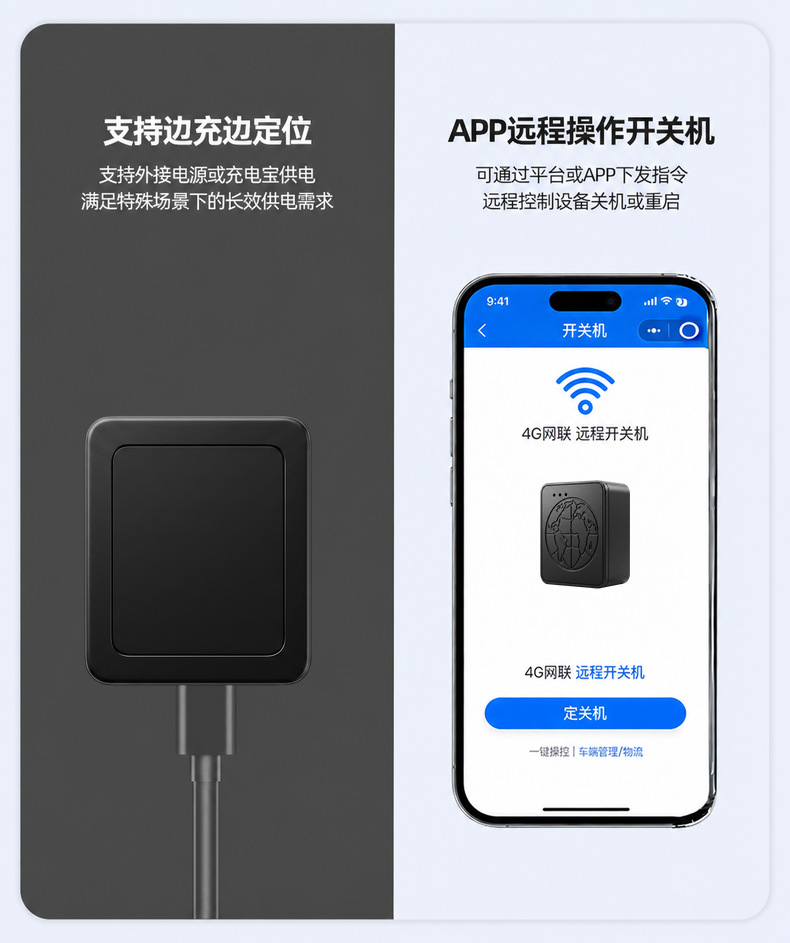 GPS locator Beidou 4G strong magnetic car wireless tracker, installation-free low-power vehicle tracking device
