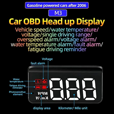 Cross-border exclusive car head-up Vehicle HUD - m3-obd-multifunctional-car-hud