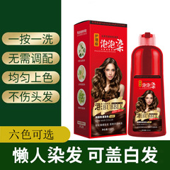 【Big Red Bottle】Bubble Color Hair Dye Plant Bubble Hair Color Hair Dye Cream Cover White DIY Hair Dye Cream Wholesale
