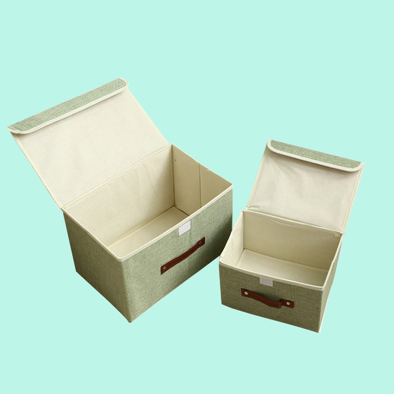 Boîte de rangement en tissu pour organisation et placard_voghion.com