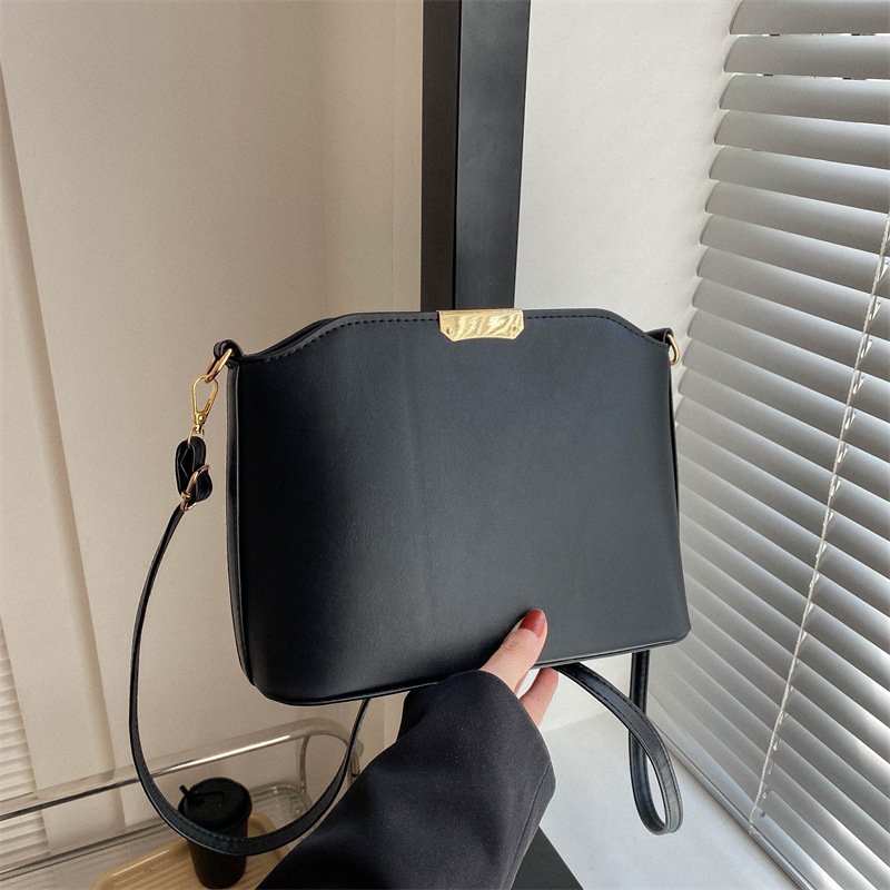 Nuevo 2024, bandolera/bolso de hombro, gran capacidad, bolso pequeño, bolso tipo concha, retro, minimalista, transfronterizo