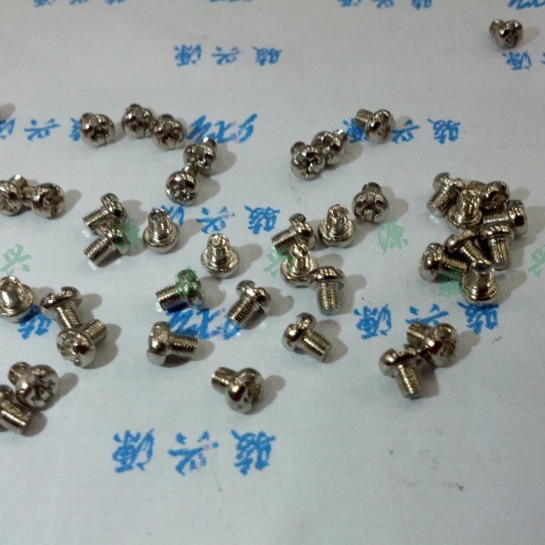 PM十字圆头盘头螺丝钉M2*2镀镍螺钉PM2*2 实物拍摄