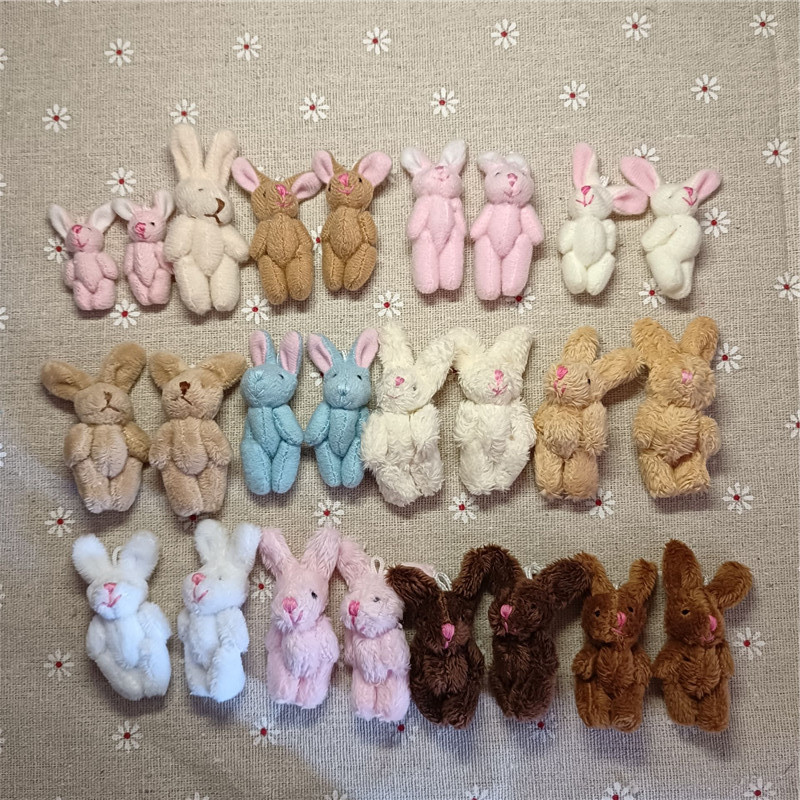 Cotton doll plush toy trumpet mini joint rabbit DIY decorations accessories material Accessories Wholesale