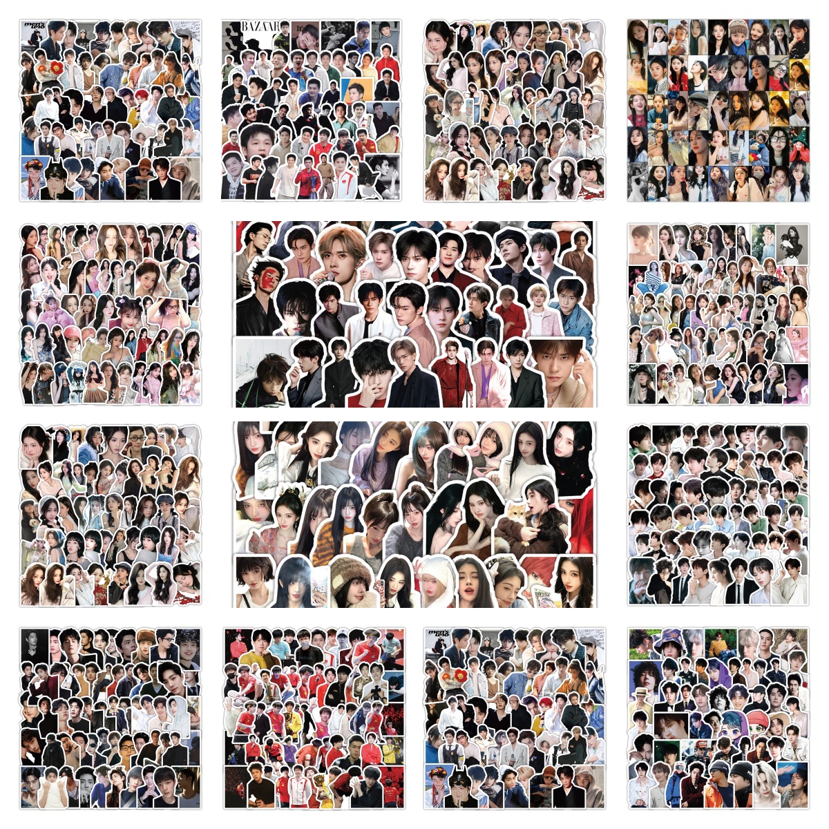 60 photos of male and female celebrity calligraphy and word games…