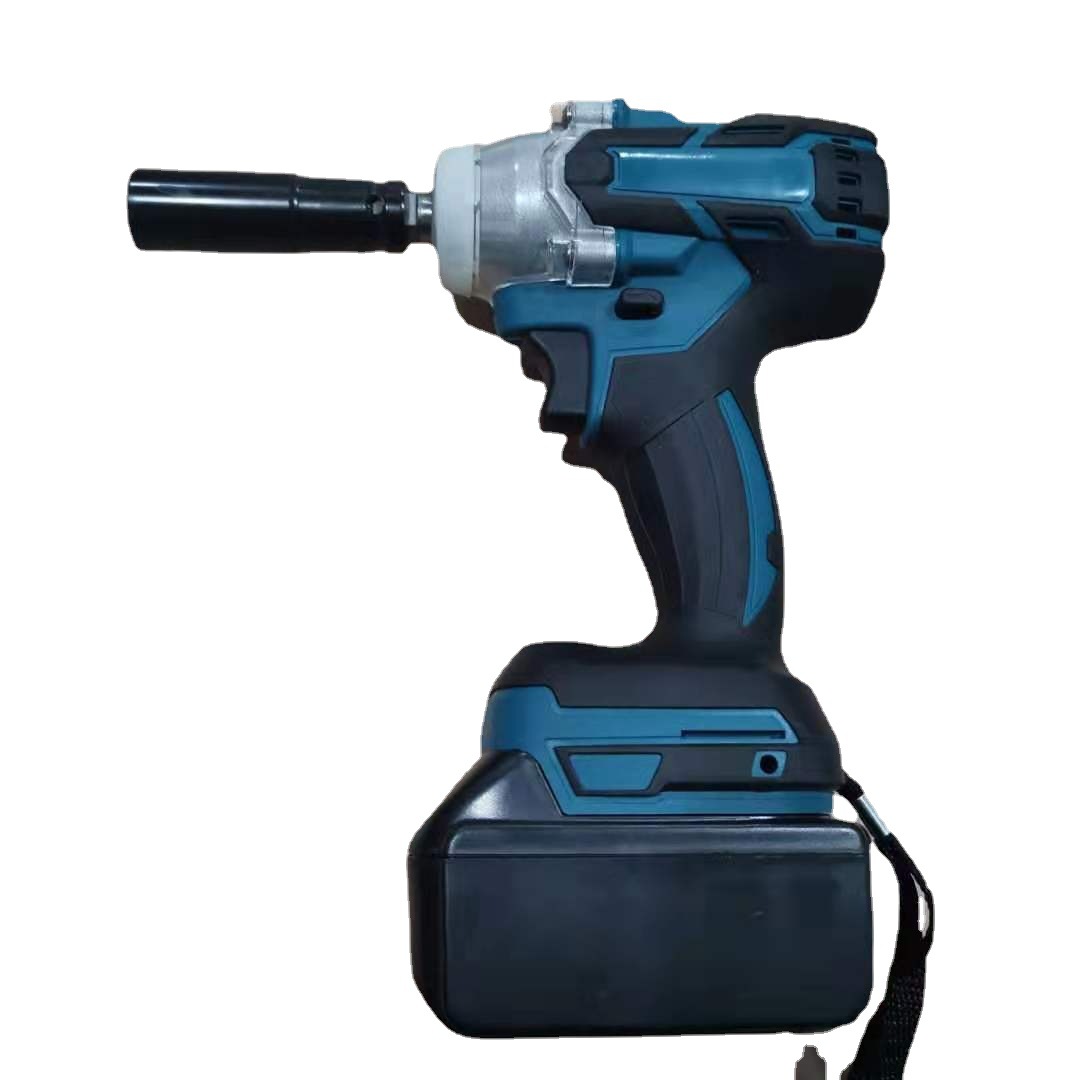 High Torque Electric Wrench Cordless Rechargeable Screwdriver Multifunctional Screwdriver Wind Cannon Impact Electric Wrench Lithium Battery