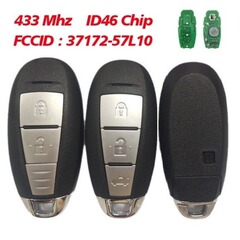 適用鈴木鑰匙2/3鍵智能鑰匙433Mhz 46芯片 Fcc:Ts008 37172-57L1