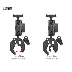 DJI 360GoPro サイクリングブラケットカーパイプクランプ固定ブラケット便利なアウトドアスポーツ写真撮影アクセサリー