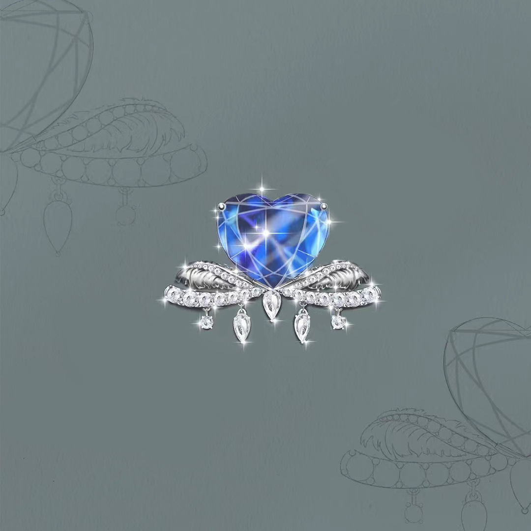 Cute Heart Shape Copper Open Ring Tassel Plating Copper Rings